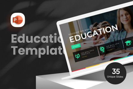 Education Presentation - PowerPoint Template, Modele PowerPoint, 11094, Education & Training — PoweredTemplate.com