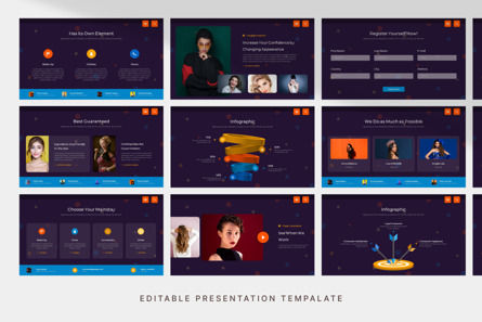Creative Polka Dot - PowerPoint Template, Slide 3, 11099, Abstract/Textures — PoweredTemplate.com