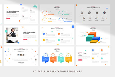 Let's Eat Presentation - PowerPoint Template, Slide 4, 11106, Bisnis — PoweredTemplate.com