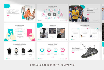 Fashionable - PowerPoint Template, スライド 3, 11108, Art & Entertainment — PoweredTemplate.com