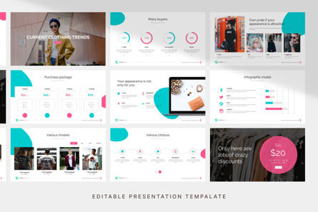 Fashionable - PowerPoint Template, Slide 4, 11108, Art & Entertainment — PoweredTemplate.com