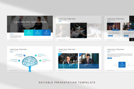 Leader Presentation - PowerPoint Template, Slide 2, 11110, Business — PoweredTemplate.com