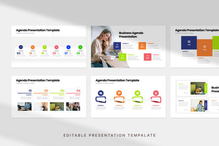 Agenda Presentation - PowerPoint Template, Diapositiva 2, 11114, Negocios — PoweredTemplate.com