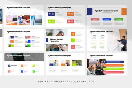 Agenda Presentation - PowerPoint Template, Diapositiva 4, 11114, Negocios — PoweredTemplate.com
