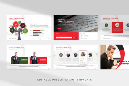 Marketing Presentation - PowerPoint Template, Slide 2, 11119, Lavoro — PoweredTemplate.com