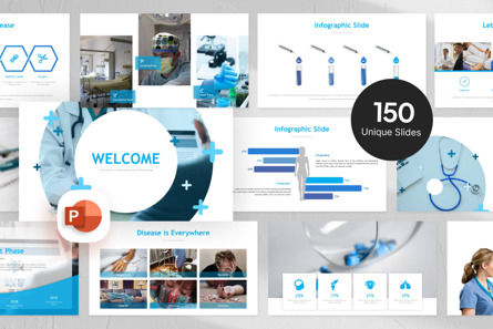 Medical Presentation - PowerPoint Template, Plantilla de PowerPoint, 11120, Salud y ocio — PoweredTemplate.com