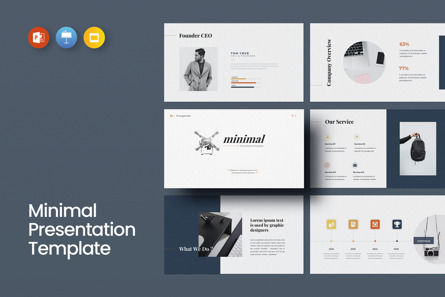 Miniml Presentation Template, PowerPoint模板, 11121, 商业 — PoweredTemplate.com