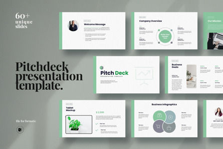 Pitch-Deck Powerpoint Template, Plantilla de PowerPoint, 11122, Negocios — PoweredTemplate.com