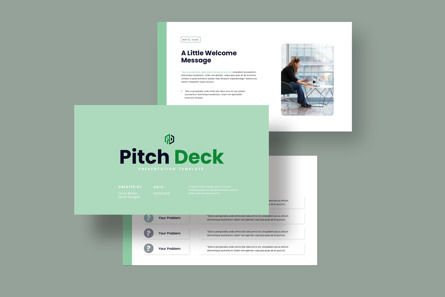 Pitch-Deck Powerpoint Template, スライド 2, 11122, ビジネス — PoweredTemplate.com