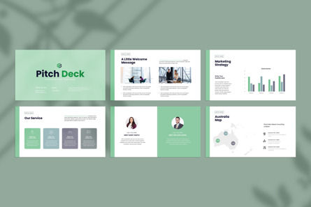 Pitch-Deck Powerpoint Template, スライド 4, 11122, ビジネス — PoweredTemplate.com