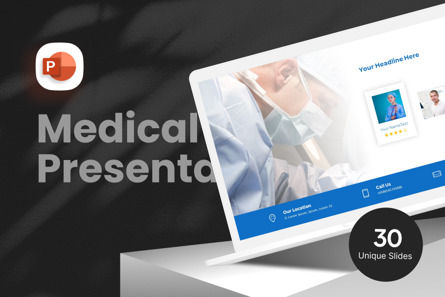 Medical Business - PowerPoint Template, Modele PowerPoint, 11123, Santé / Détente — PoweredTemplate.com