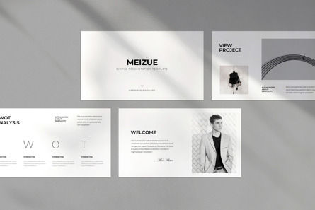 Meizue Simple Presentation Template, Folie 3, 11124, Business — PoweredTemplate.com