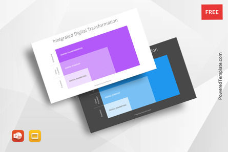 Integrated Digital Transformation Diagram, Free Google Slides Theme, 11128, Business Models — PoweredTemplate.com