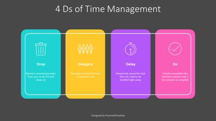 4Ds of Time Management Presentation Template, Slide 3, 11130, Business Models — PoweredTemplate.com