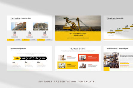 Modern Construction - PowerPoint Template, Diapositiva 2, 11134, Profesiones/ Industria — PoweredTemplate.com