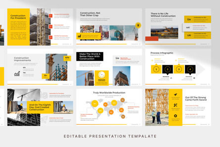 Modern Construction - PowerPoint Template, Diapositiva 4, 11134, Profesiones/ Industria — PoweredTemplate.com