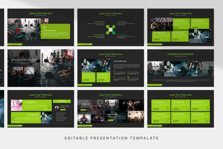 Sporty Fitness - PowerPoint Template, Diapositive 4, 11137, Business — PoweredTemplate.com