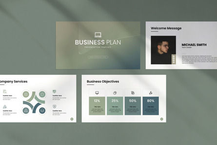 Business Plan Presentation Template, Deslizar 4, 11140, Negócios — PoweredTemplate.com