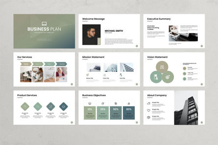 Business Plan Presentation Template, Diapositive 6, 11140, Business — PoweredTemplate.com