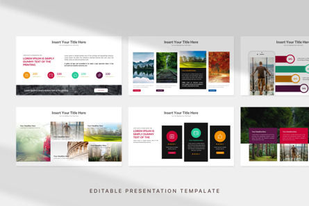 Portfolio - PowerPoint Template, Slide 2, 11141, Abstrak/Tekstur — PoweredTemplate.com