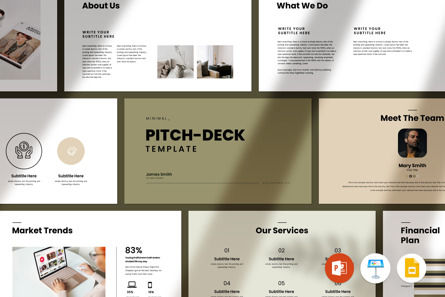 Pitch Deck Presentation Template, Slide 2, 11143, Business — PoweredTemplate.com