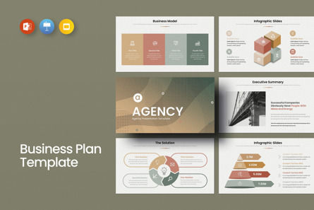 Agency Minimal Presentation Template, Modele PowerPoint, 11144, Business — PoweredTemplate.com