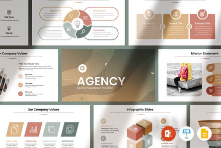 Agency Minimal Presentation Template, Deslizar 2, 11144, Negócios — PoweredTemplate.com