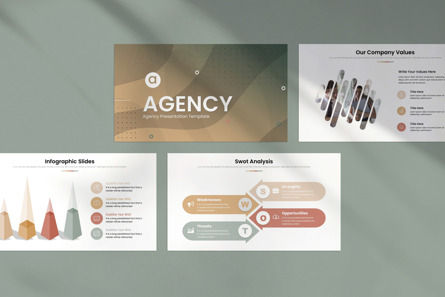 Agency Minimal Presentation Template, Deslizar 4, 11144, Negócios — PoweredTemplate.com