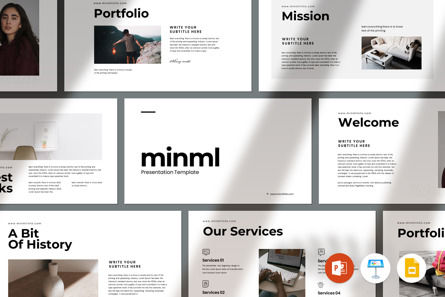 Minml Presentation Template, Slide 2, 11147, Business — PoweredTemplate.com