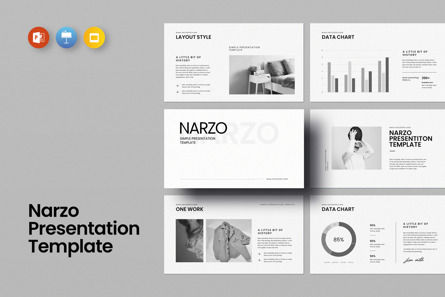 Narzo Presentation Template, PowerPointテンプレート, 11148, ビジネス — PoweredTemplate.com
