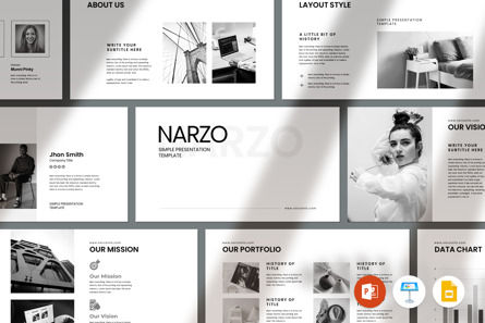 Narzo Presentation Template, Diapositive 2, 11148, Business — PoweredTemplate.com