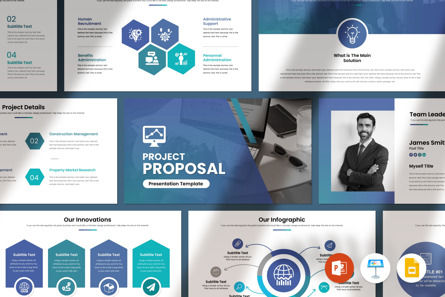 Project Proposal Presentation Template, Slide 2, 11150, Business — PoweredTemplate.com