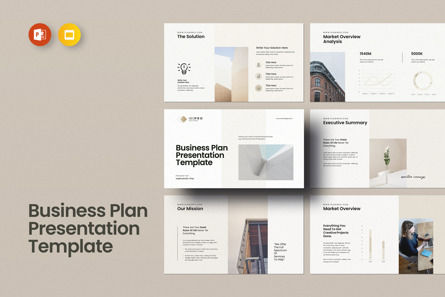 Business Plan PowerPoint Template, Plantilla de PowerPoint, 11151, Negocios — PoweredTemplate.com