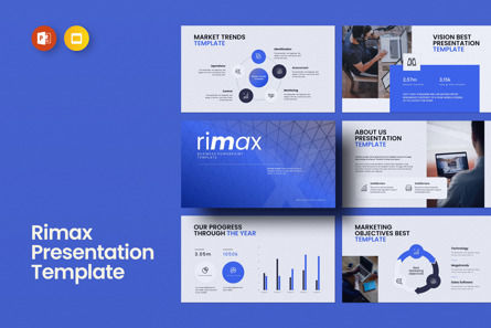 Rimax Presentation Template, PowerPointテンプレート, 11152, ビジネス — PoweredTemplate.com