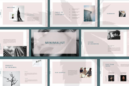 Minimalistic Minimal Presentation Template, Templat PowerPoint, 11153, Konsep Bisnis — PoweredTemplate.com