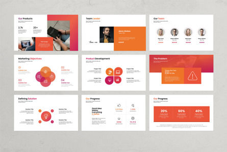 Shape Presentation Template, Diapositive 6, 11159, Business — PoweredTemplate.com