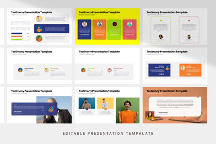 Testimony Infographic - PowerPoint Template, Slide 4, 11176, Bisnis — PoweredTemplate.com