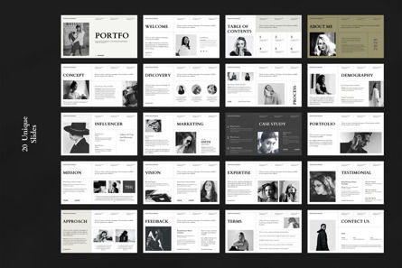 Portfolio Presentation Template, Diapositive 10, 11177, Business — PoweredTemplate.com