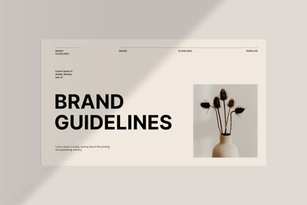 Brand Guideline Presentation Template, Deslizar 4, 11178, Negócios — PoweredTemplate.com