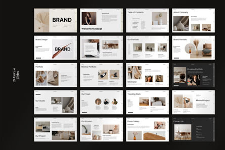 Brand Portfolio Presentation Template, Slide 10, 11179, Lavoro — PoweredTemplate.com