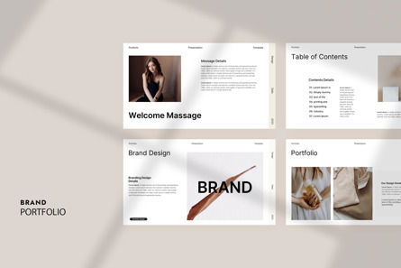 Brand Portfolio Presentation Template, Slide 2, 11179, Business — PoweredTemplate.com