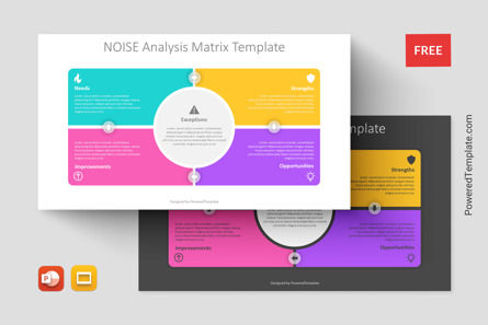 NOISE Analysis Matrix Template, Gratuit Theme Google Slides, 11181, Modèles commerciaux — PoweredTemplate.com