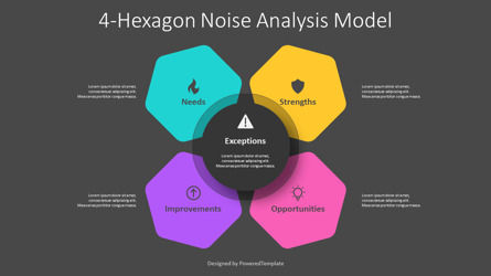 4-Hexagon Noise Analysis Model, Slide 3, 11184, Business Models — PoweredTemplate.com