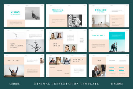 Minimalistic Simple Minimal Presentation Template, スライド 3, 11192, ビジネス — PoweredTemplate.com