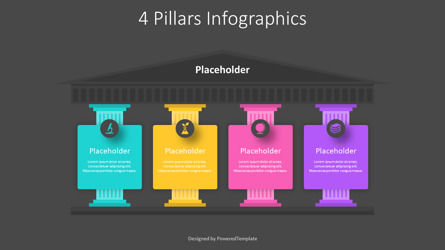 4 Pillars Presentation Template, Diapositiva 3, 11211, Conceptos de negocio — PoweredTemplate.com