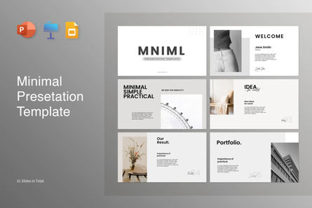 Minimalist Presentation Template, PowerPointテンプレート, 11215, ビジネス — PoweredTemplate.com