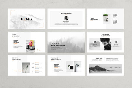 Cragy Presentation Template, Diapositiva 5, 11216, Negocios — PoweredTemplate.com