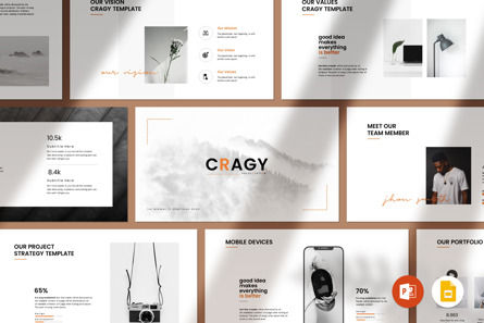 Cragy Presentation Template, Diapositiva 8, 11216, Negocios — PoweredTemplate.com