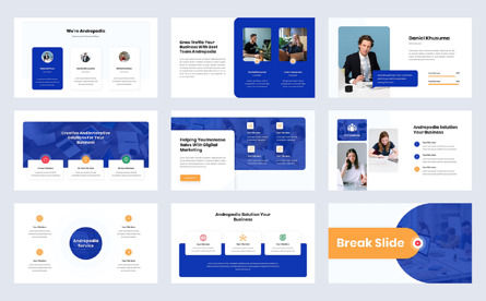 Andropedia - Digital Marketing PowerPoint Template, Diapositiva 3, 11221, Conceptos de negocio — PoweredTemplate.com