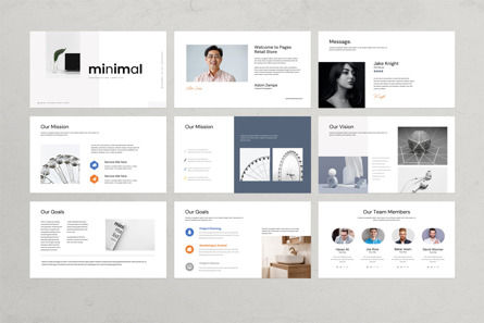 Minimal Presentation Template, Diapositive 5, 11225, Business — PoweredTemplate.com